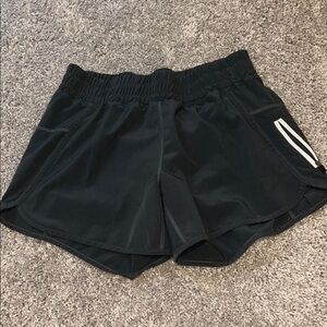 ZYIA Black Women's Athletic Shorts with Side Zip Pocket